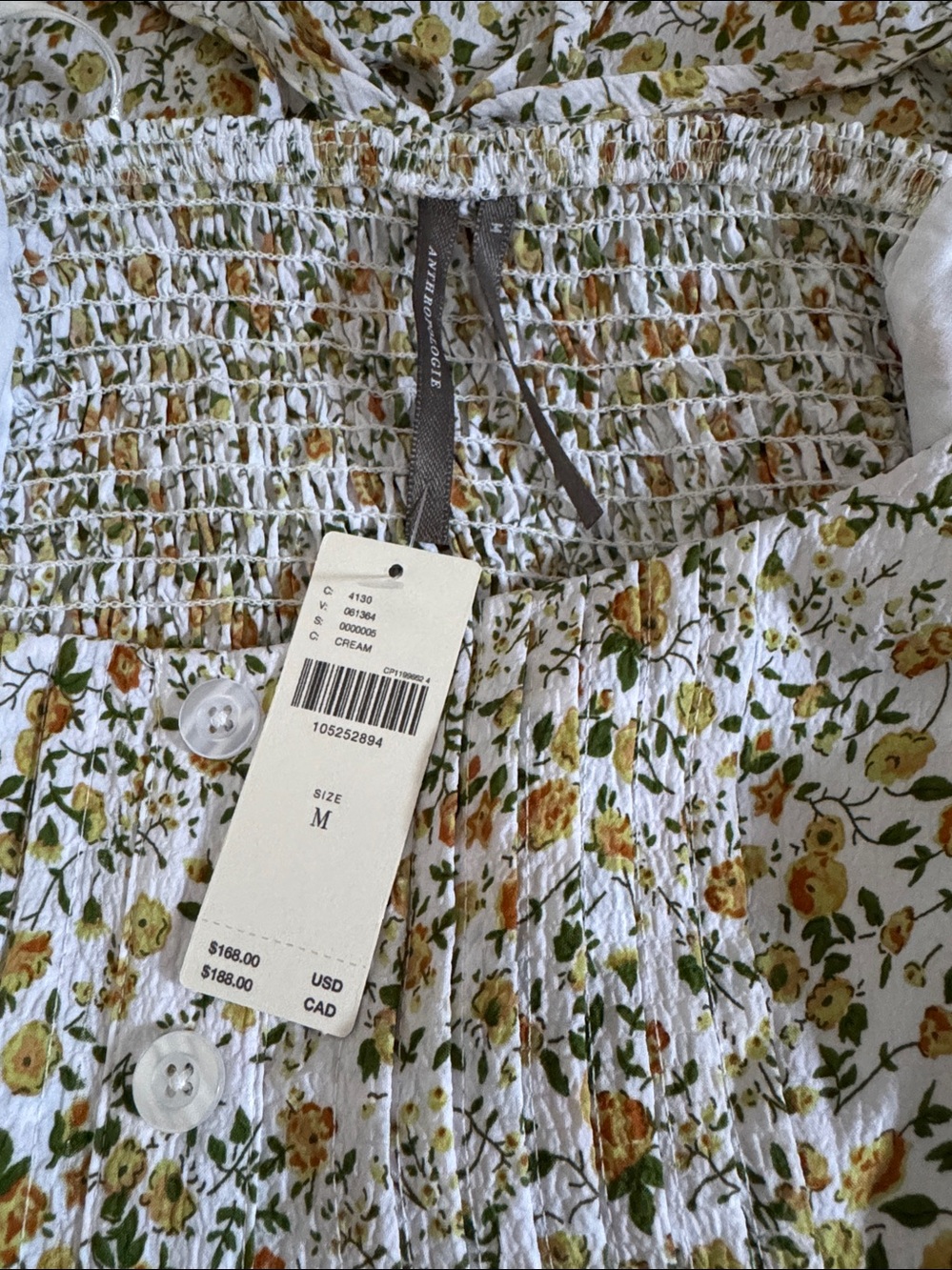 NWT Size M - Anthropologie Corset A-Line Floral Mini Dress (US$ 168) - Picture 2 of 16